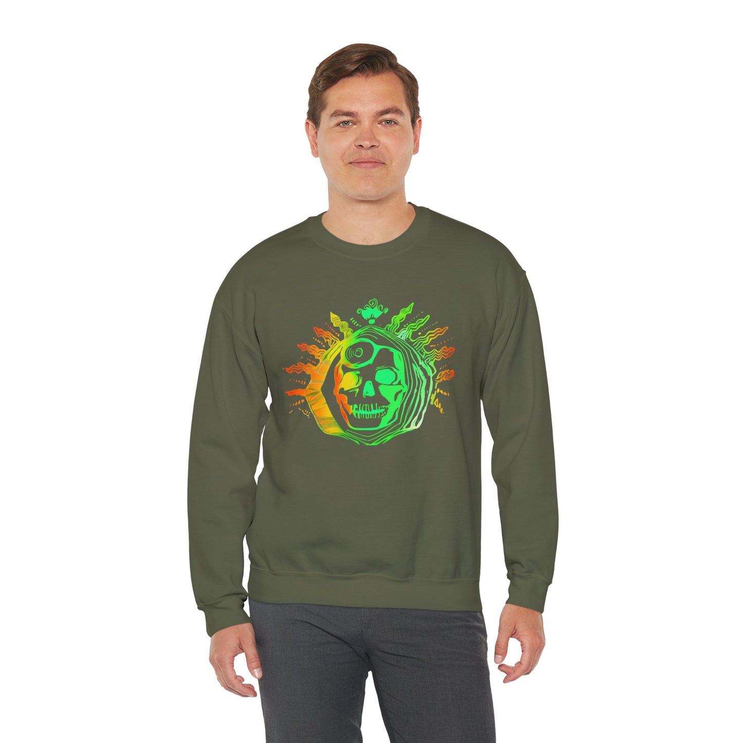 OG Skull Drum Doctors Crew Neck Sweatshirt