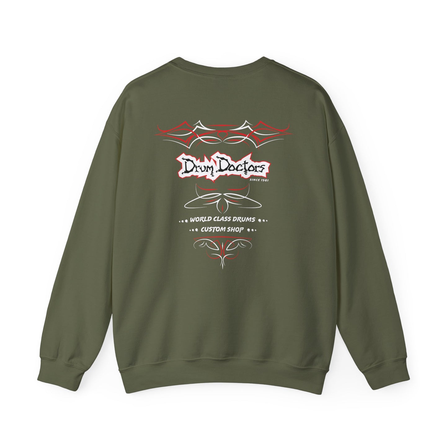 Drum Doctors Pinstripe Crew Neck Sweatshirt