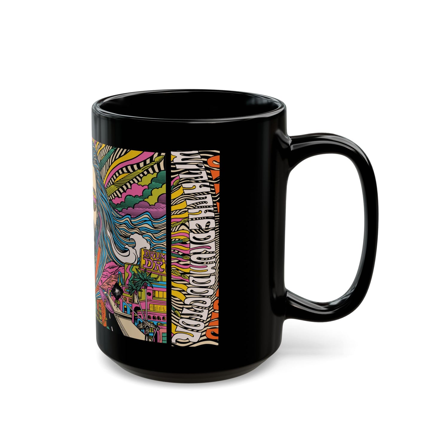 Drum Doctors Black OTR Mug, 11oz