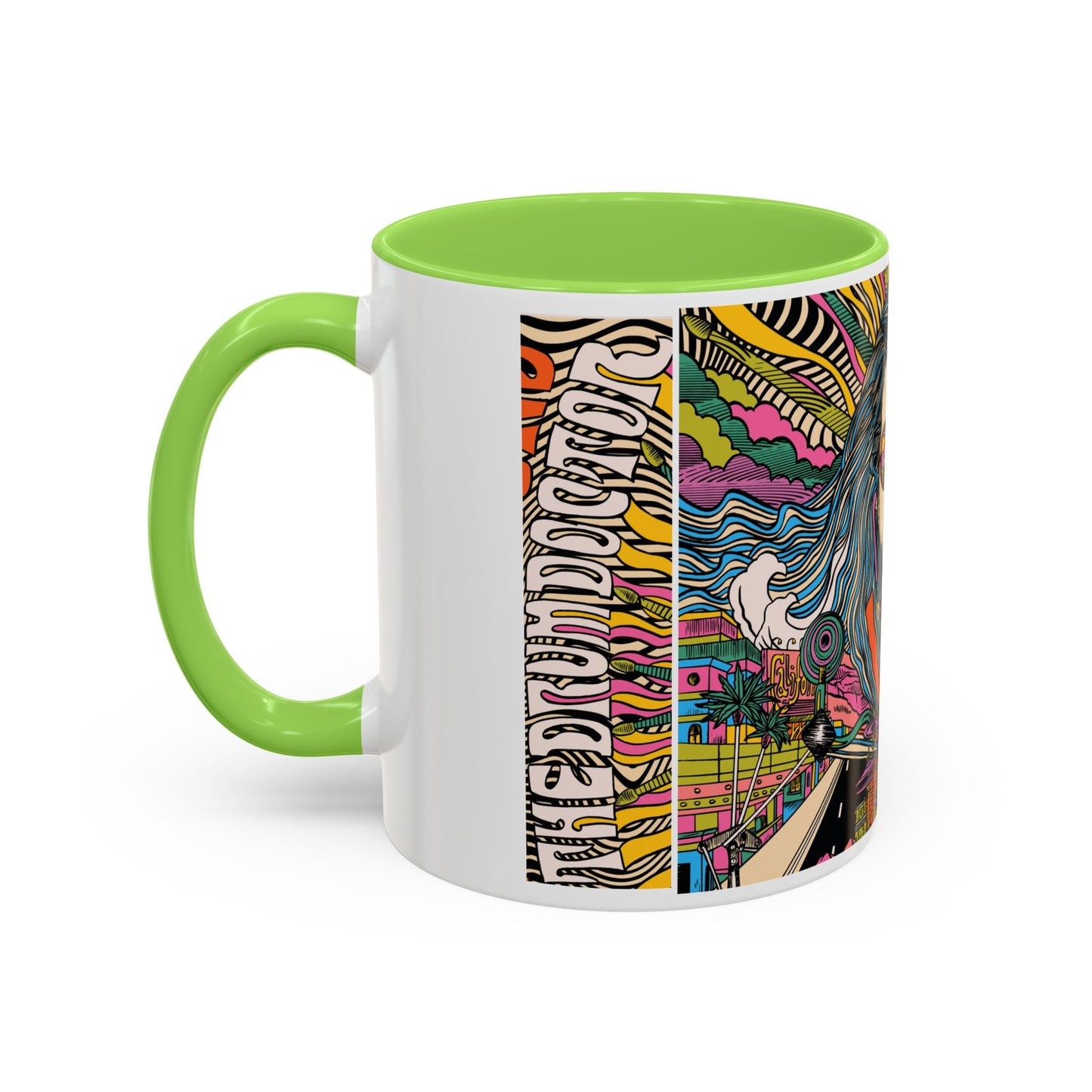 Drum Doctors OTR White with Green Mug (11 or 15oz)