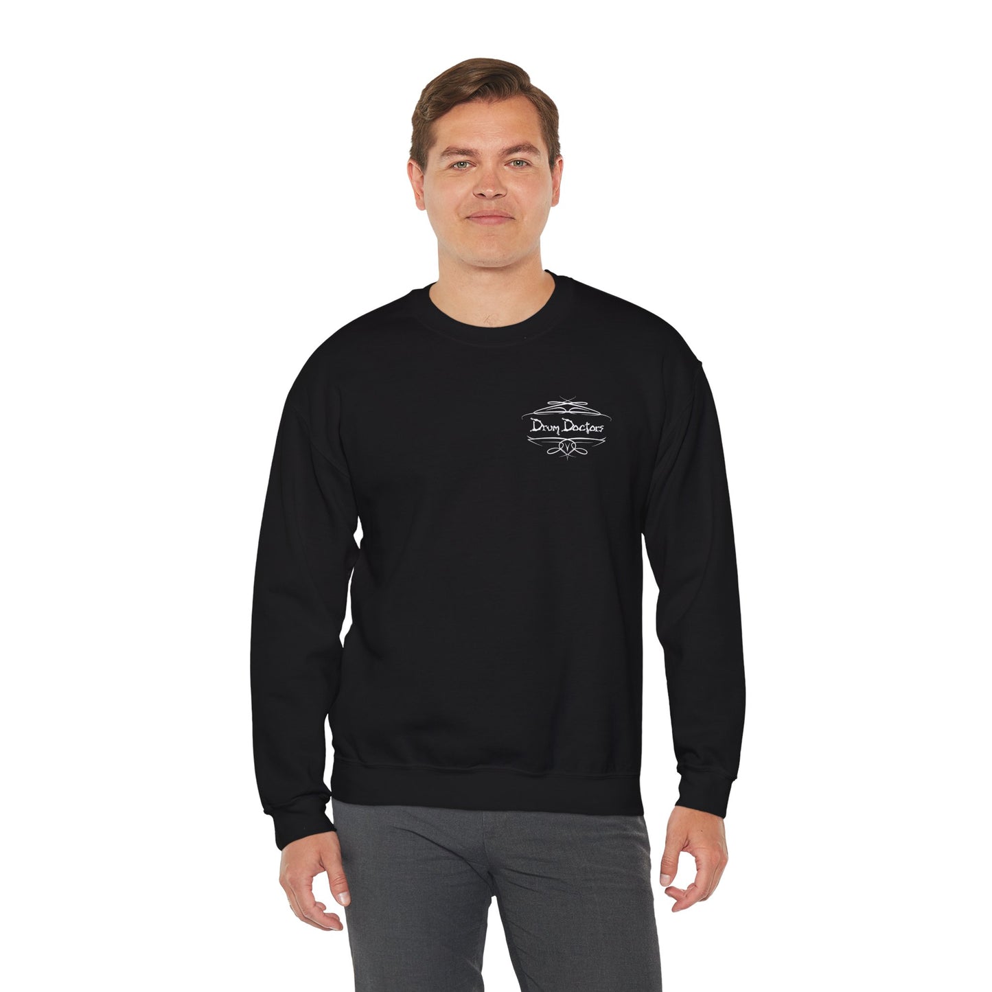 Drum Doctors Pinstripe Crew Neck Sweatshirt