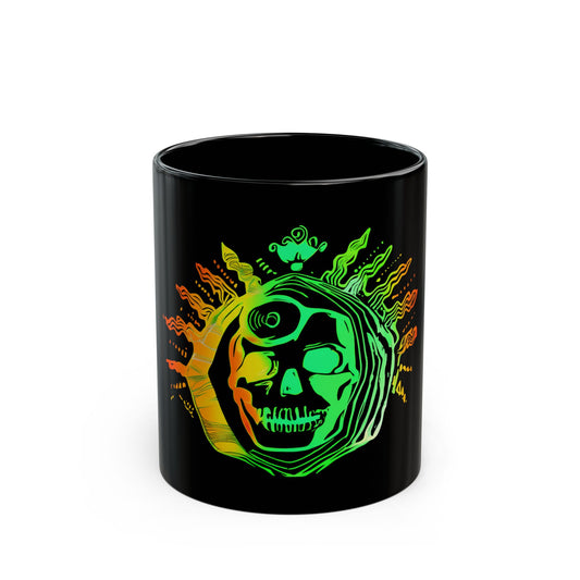 OG Skull Drum Doctors Black Pinstripe Mug, 11oz