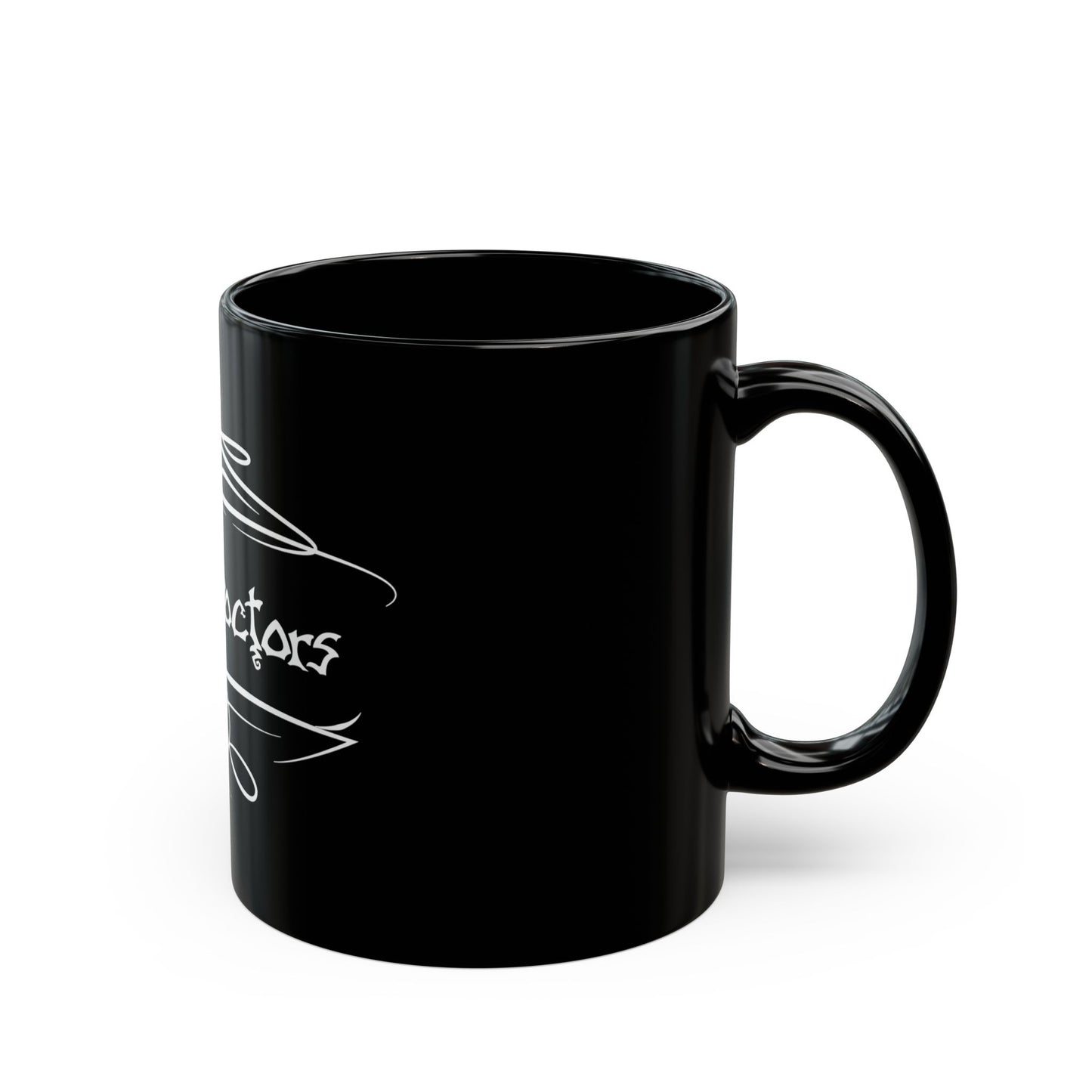 Drum Doctors Black Pinstripe Mug, 11oz