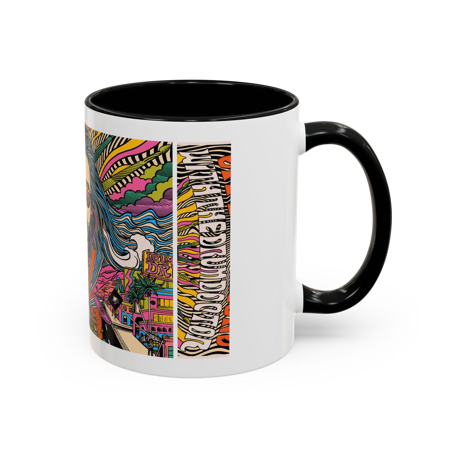 Drum Doctors OTR White Mug with Accent (Orange or Black) (11 or 15oz)